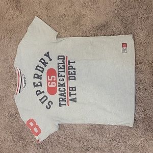 Superdry Track & Field Grey Tee Medium